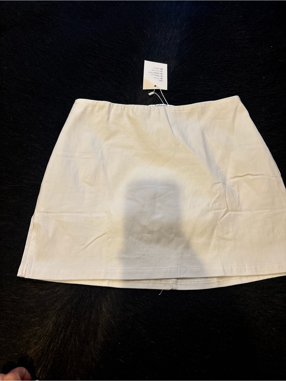 Women's White Mini Skirt - Clean A-Line Style